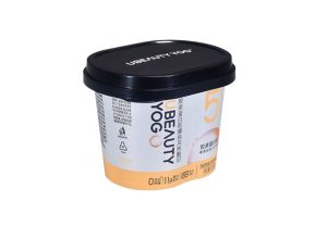 Hộp đựng hình bầu dục 260g, thìa nhỏ