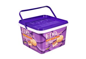 Hộp đựng bánh quy vuông 3l có tay cầm đơn