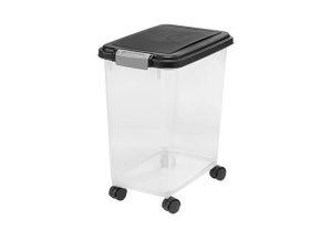 Hộp đựng thức ăn cho thú cưng có bánh xe